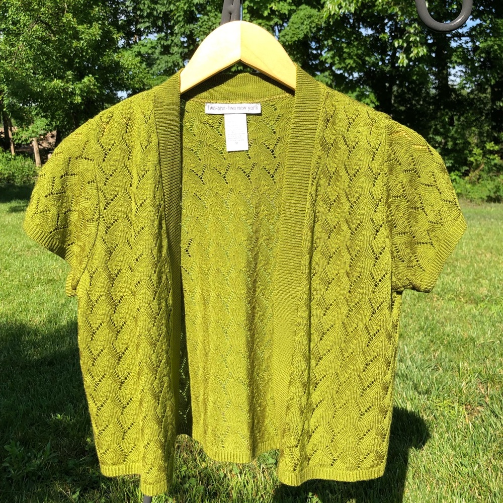 Two One Two New York Acrylic Shrug Size Medium